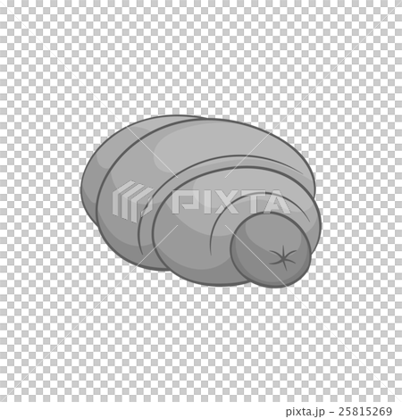 Sausage in dough icon, black monochrome style Sausage in dough icon, black monochrome style 25815269