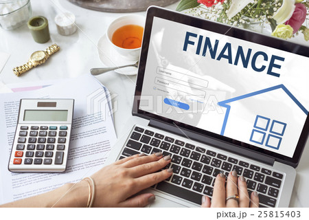 Mortgage House Loan Website Login Graphic Concept Mortgage House Loan Website Login Graphic Concept 25815403