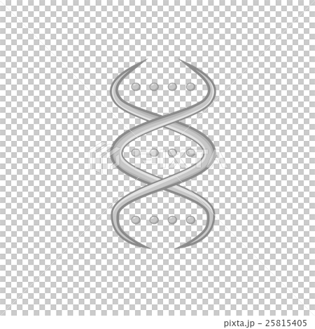 DNA icon, black monochrome style DNA icon, black monochrome style 25815405
