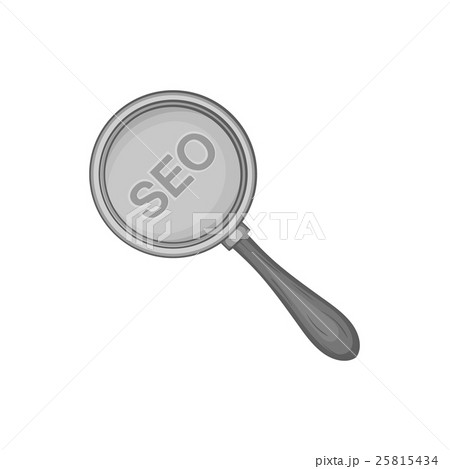 SEO optimization icon, black monochrome style SEO optimization icon, black monochrome style 25815434
