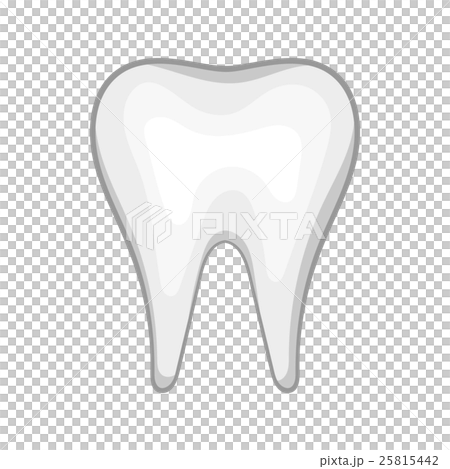 Tooth icon, black monochrome style Tooth icon, black monochrome style 25815442