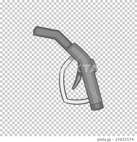 Gasoline pump nozzle icon, black monochrome style 25815574