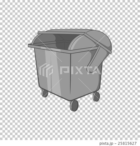 Dumpster icon, black monochrome style Dumpster icon, black monochrome style 25815627