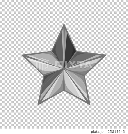 Star icon, black monochrome style 25815643