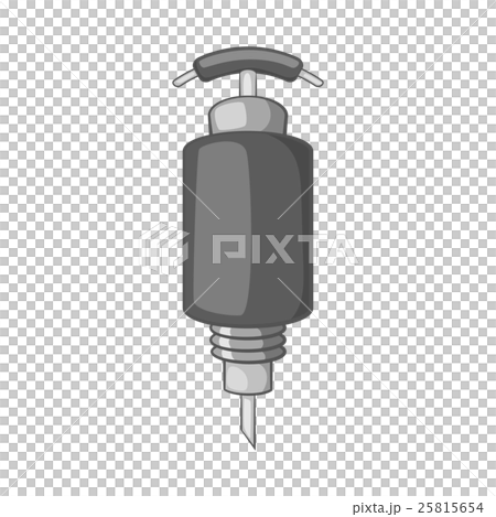 Mining jackhammer icon, black monochrome style Mining jackhammer icon, black monochrome style 25815654