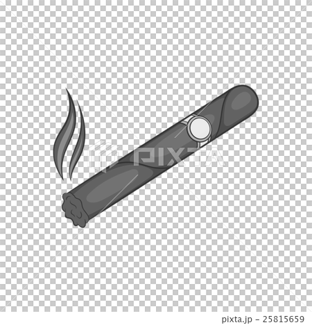 Cigar icon, black monochrome style 25815659