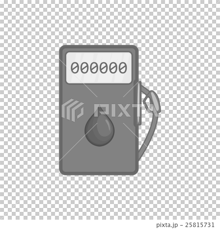 Gas station icon, black monochrome style 25815731