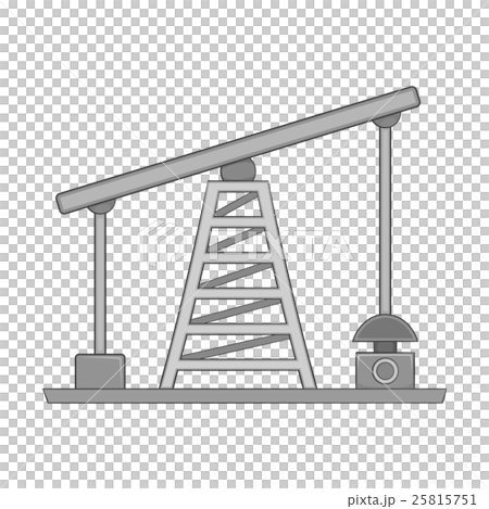 Oil pump icon, black monochrome style Oil pump icon, black monochrome style 25815751