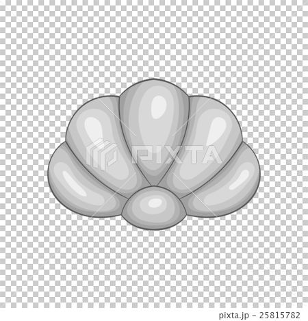 Shell icon, black monochrome style - Stock Illustration [25815782] - PIXTA