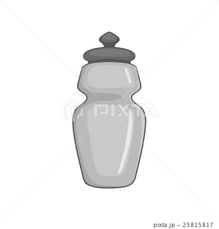 Sports water bottle icon, black monochrome style Sports water bottle icon, black monochrome style 25815817