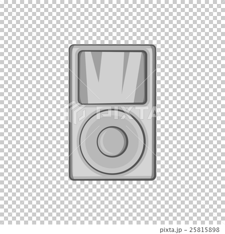 Music player icon, black monochrome style 25815898