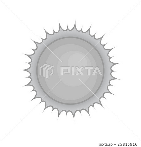 Sun icon, black monochrome style 25815916