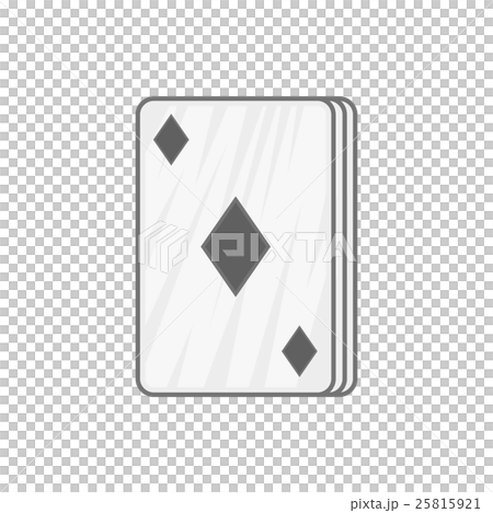Ace of diamonds icon, black monochrome style Ace of diamonds icon, black monochrome style 25815921