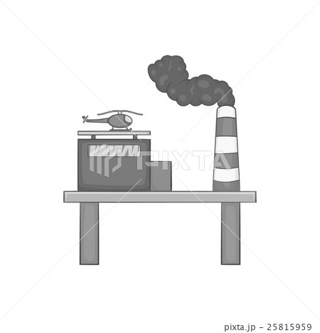 Oil platform icon, black monochrome style Oil platform icon, black monochrome style 25815959