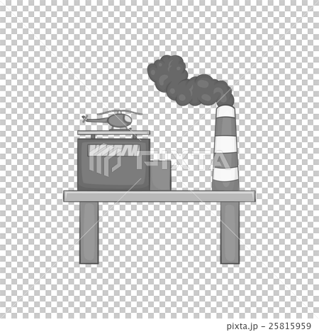 Oil platform icon, black monochrome style Oil platform icon, black monochrome style 25815959