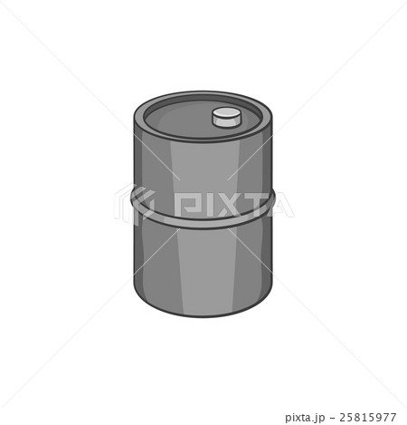 Oil barrel icon, black monochrome style Oil barrel icon, black monochrome style 25815977