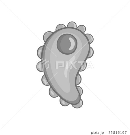 Cell nucleus icon, black monochrome style 25816197