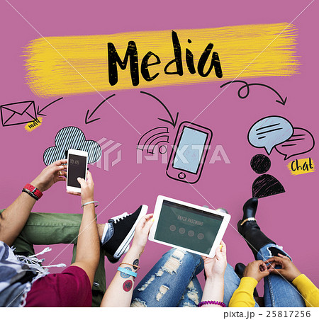 Social Media Connection Communication Friends Concept Social Media Connection Communication Friends Concept 25817256