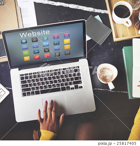Social Media Website Symbols Concept 25817405