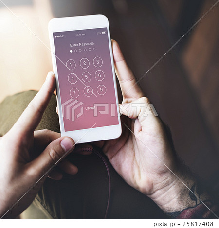 Enter Passcode Security System Concept 25817408
