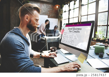 Samll Business Loan Form Tax Credits Niche Concept 25817437