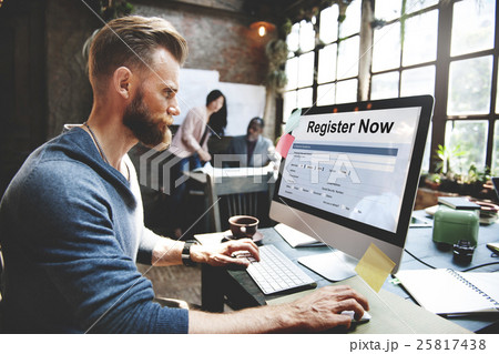 Register Now Application Information Concept 25817438