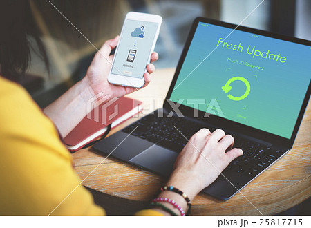 Fresh Update Upgrade New Version Concept 25817715