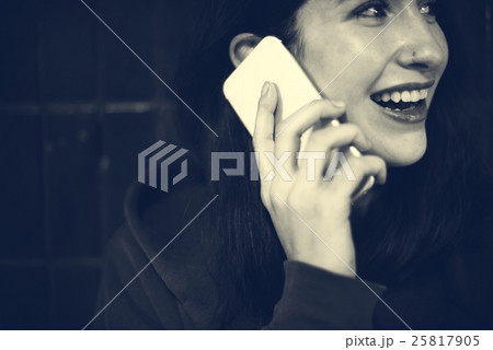 Woman Media Entertainment Relaxation Concept Woman Media Entertainment Relaxation Concept 25817905