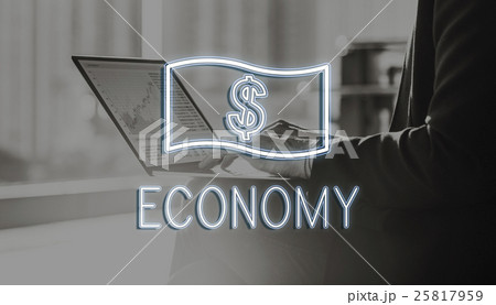 Saving Cash Flow Accounting Money Icon Concept Saving Cash Flow Accounting Money Icon Concept 25817959