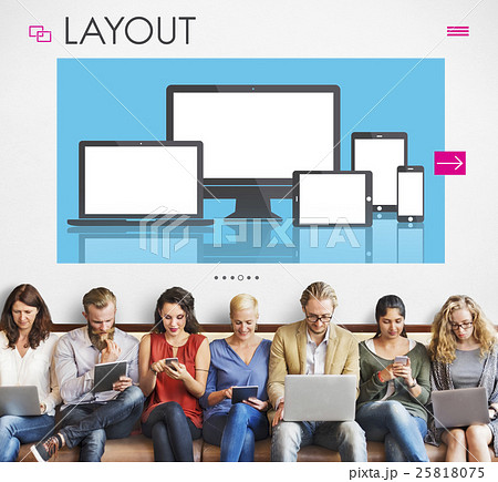 Web Design Layout Content Devices Graphic Concept Web Design Layout Content Devices Graphic Concept 25818075