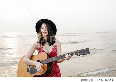 Beach Summer Holiday Vacation Traveling Relaxation Concept Beach Summer Holiday Vacation Traveling Relaxation Concept 25818723