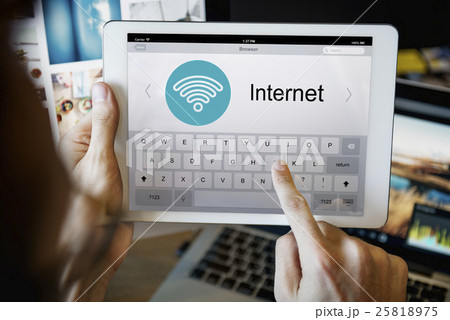 Connecting Internet Network Wifi Concept 25818975