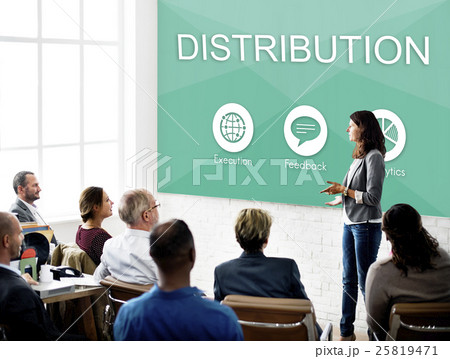 Business Management Plan Distribution Strategy Graphic Concept Business Management Plan Distribution Strategy Graphic Concept 25819471