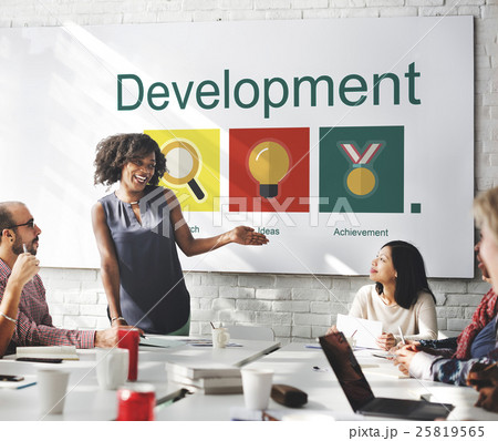 Business Plan Strategy Target Goals Graphic Concept Business Plan Strategy Target Goals Graphic Concept 25819565