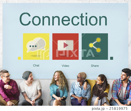 Connection Social Network Internet Concept Connection Social Network Internet Concept 25819975