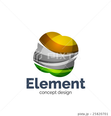 Vector sphere abstract logo template 25820701