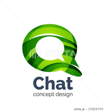 Business vector logo template - chat cloud 25820705