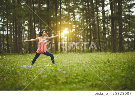 Warrior pose Warrior pose 25825007