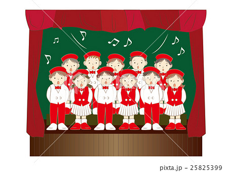 子供合唱団のイラスト素材