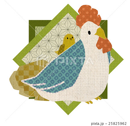 酉年向け和風イラストのイラスト素材