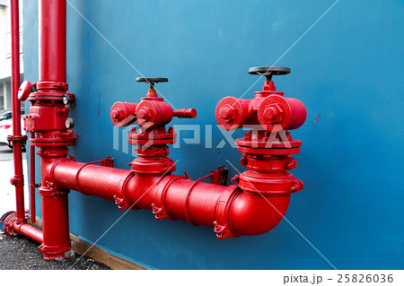 fire extinguishing system,  red water pipe 25826036