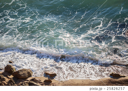 Beautiful sea landscape with crystal clear waves Beautiful sea landscape with crystal clear waves 25826257