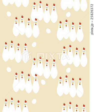 Seamless pattern of Chickens & eggs 25826372