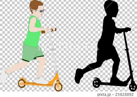 scooter kid  illustration 25828892