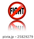 No Fight Sign 3D Rendering 25829279