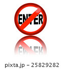 No Enter Sign 3D Rendering 25829282