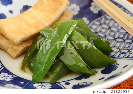 万願寺唐辛子と京揚げの煮物　京料理 25829957