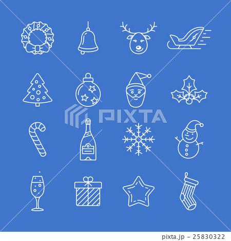 Christmas icons set - Simplus series 25830322