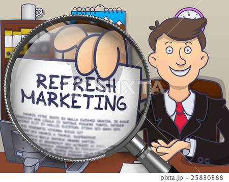 Refresh Marketing through Lens. Doodle Design. 25830388