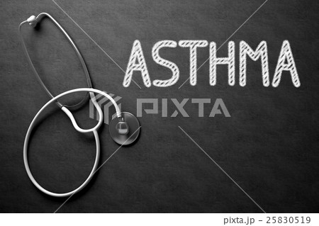 Chalkboard with Asthma. 3D Illustration. Chalkboard with Asthma. 3D Illustration. 25830519